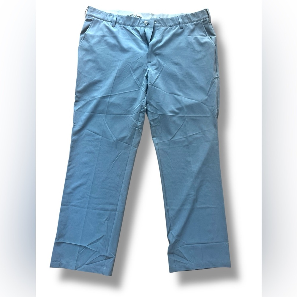 Adidas Gray Ultimate365 Chino Pants Mens Size 40x32 Flat Front Classic Golf